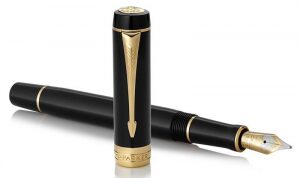 Fountain pen "Duofold" Centennial Black GT F