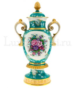 Vase with handles on a stand "Flowers"