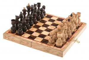 Шахматы "Классика мини" карельская береза