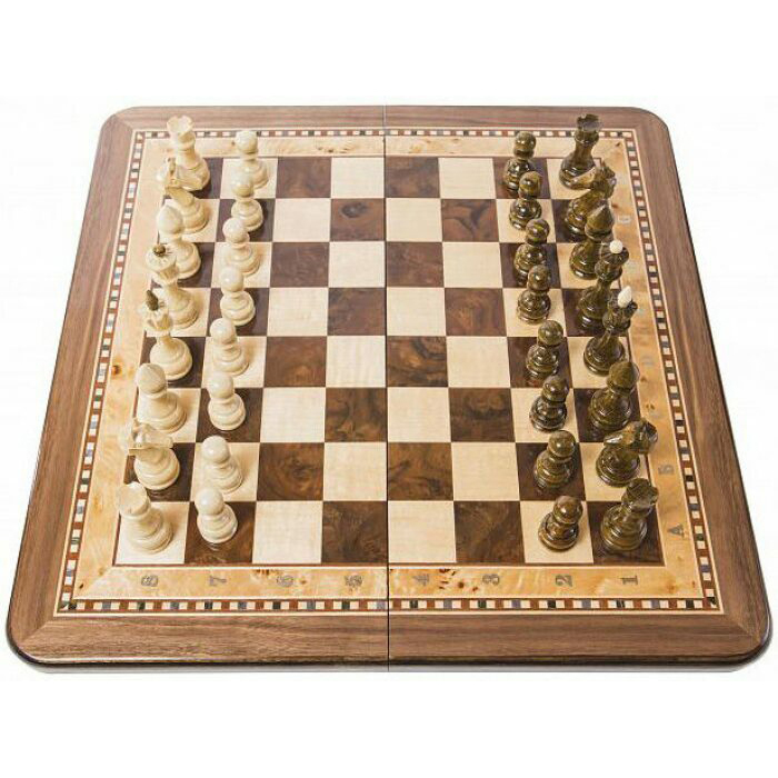 Chess made of beech "Tournament-2" small, inlaid