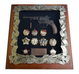 Panel "With revolver revolver and awards of the USSR"