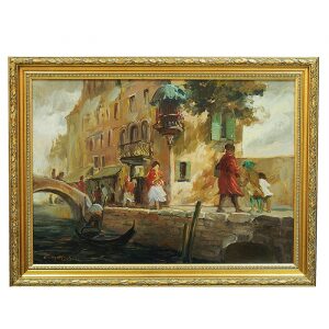 The painting "Venice Street" Contarin