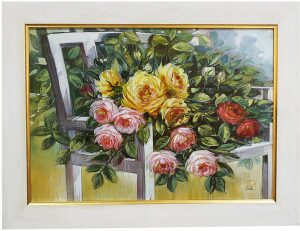 The painting "Roses" by Sala