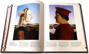 Книга в кожаном переплете "Музеи мира. Коллекция живописи"