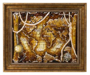 Amber panel "World Map"