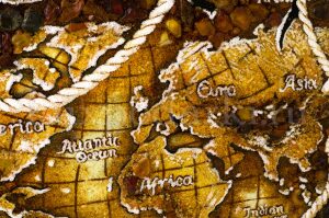 Amber panel "World Map"