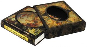 The leather-bound book "Art. An illustrated encyclopedia." (in a case)