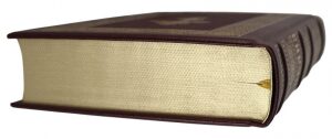 Книга в кожаном переплете "Библия" золотое тиснение