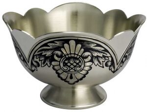 Silver salt shaker "Sunflower"