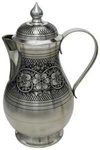 Silver coffee pot "Flowers"