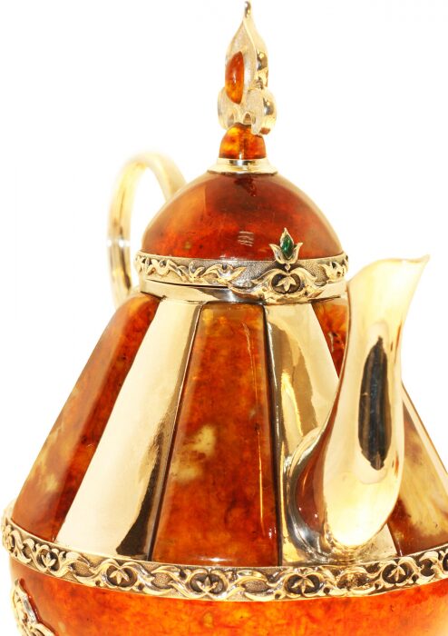 Amber teapot "Oriental fairy tale"