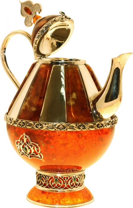 Amber teapot "Oriental fairy tale"