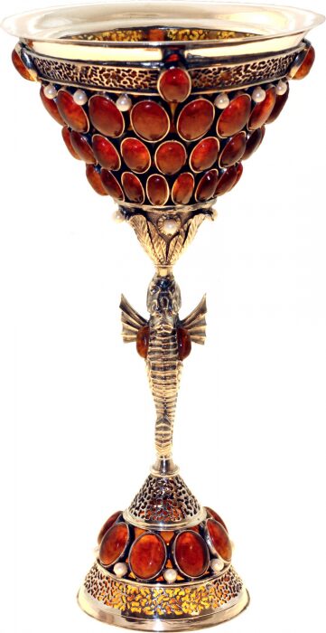 Poseidon Cup made of amber