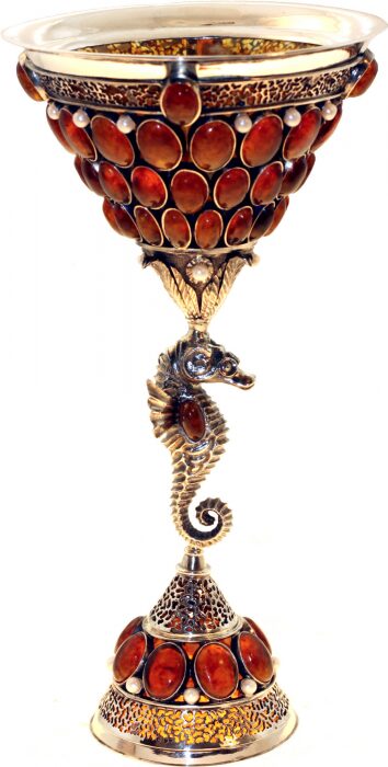 Poseidon Cup made of amber