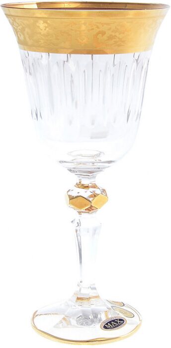 Набор хрустальных бокалов для вина "Золото" на 6 персон