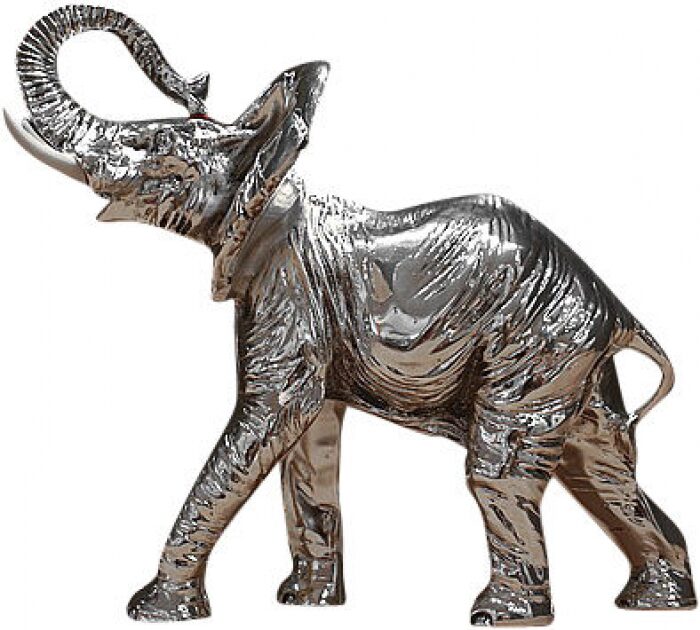 Sculpture "Elephant", color: silver