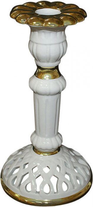 Ceramic candle holder "Baroque"