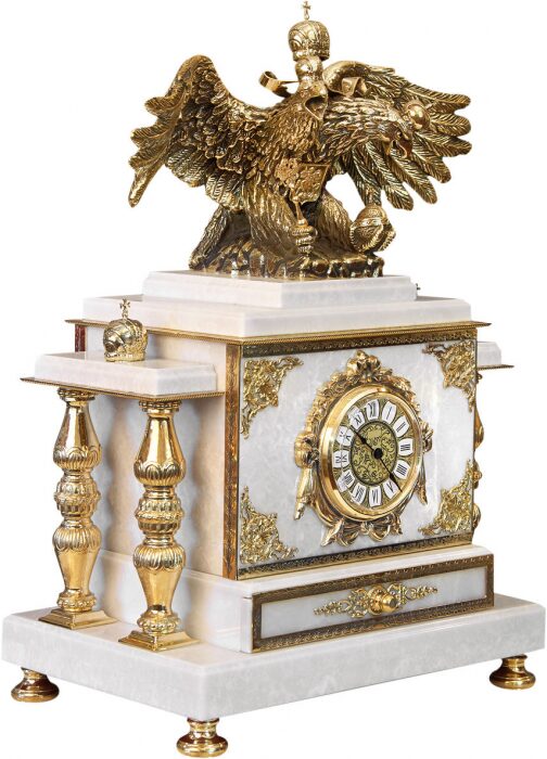 Safe-watch "Imperial" with a box (white marble)