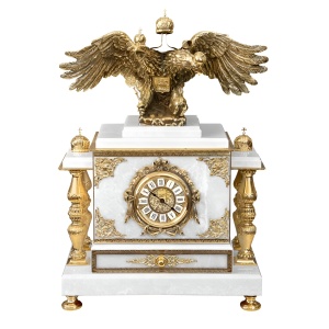 Safe-watch "Imperial" with a box (white marble)