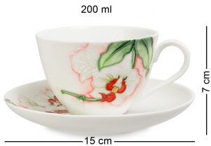 Чайный сервиз "Королевская орхидея" на 6 персон (15 предметов)