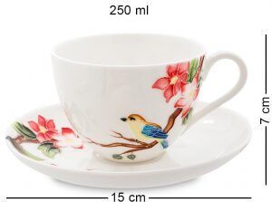 Чайный сервиз "Райская птица" на 6 персон (15 предметов)