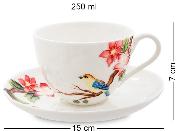 Чайный сервиз "Райская птица" на 6 персон (15 предметов)