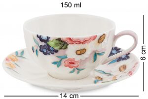 Чайный сервиз "Королева Камилла" на 6 персон (15 предметов)