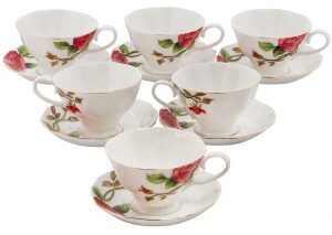 Чайный сервиз "Золотая Роза Рафаэлло" на 6 персон (12 предметов)