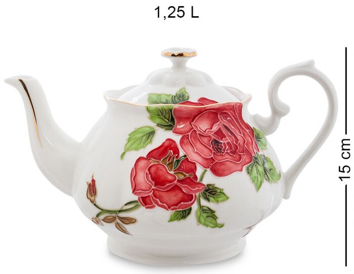 Чайный сервиз "Золотая Роза Рафаэлло" на 6 персон (15 предметов)