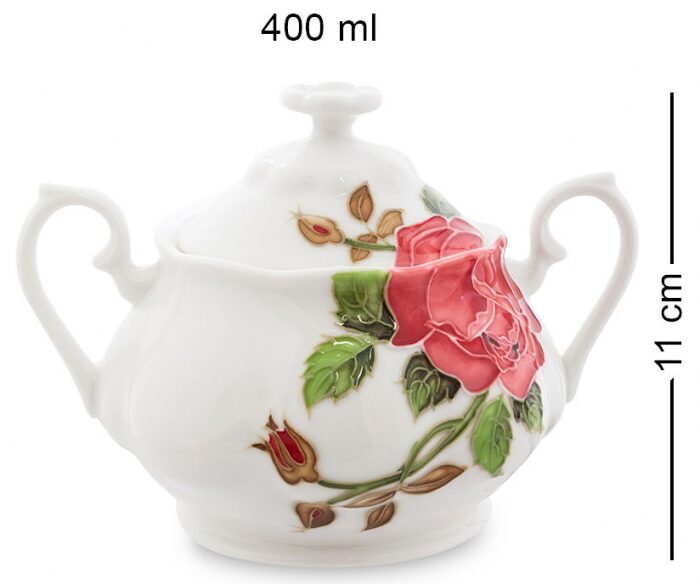 Чайный сервиз "Роза Рафаэлло" на 6 персон (15 предметов)