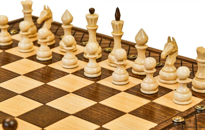 Игровой набор резной "Миттельшпиль-1" (шахматы, нарды и шашки)