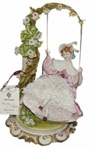 Statuette "Lady on a swing"