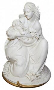 Statuette "Motherhood" color: white