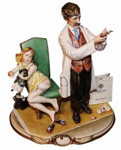 Statuette "Doctor with a syringe"