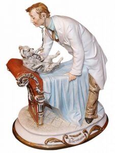 Sculpture "Veterinarian", color: multicolored