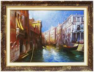 The painting "The Canal in Venice"