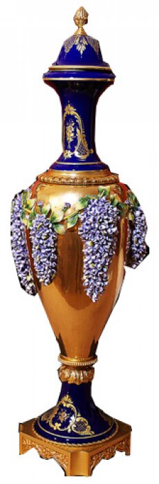 The vase "Flowers" is multicolored