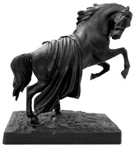 Скульптура "Конь с попоной" чугун
