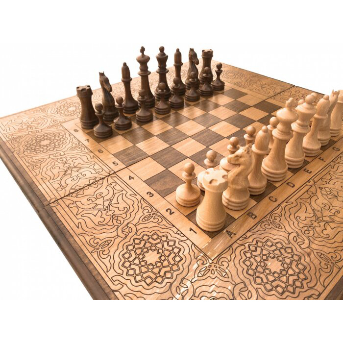 Chess + backgammon "Modern 2" 50