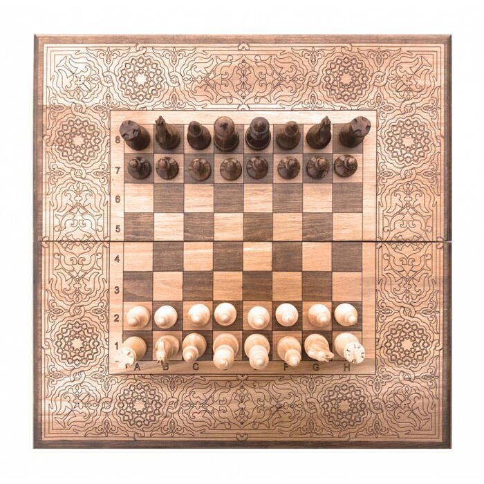 Chess + backgammon "Modern 2" 50