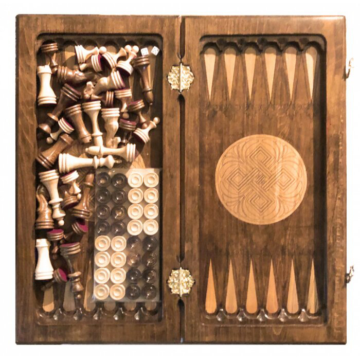 Chess + backgammon "Modern 2" 50