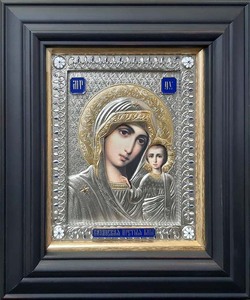 Икона "Казанская Божья матерь" (с золочением)