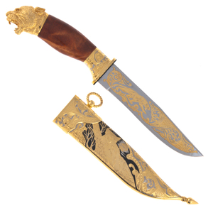 Нож "Барс" с эмалями, Златоуст