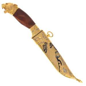 Нож "Барс" с эмалями, Златоуст