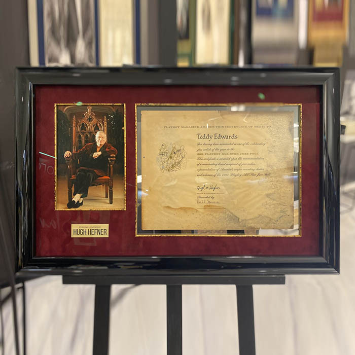 Diploma signed by Hugh Hefner