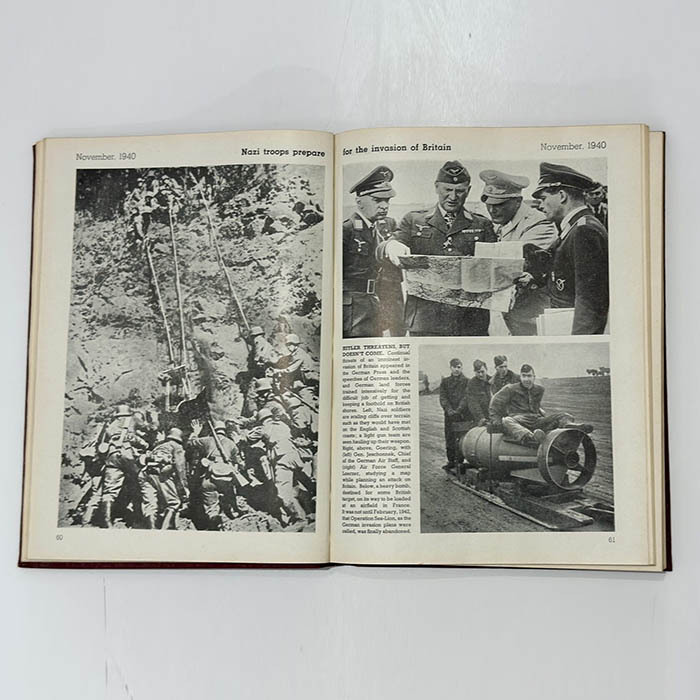 The book "The Second World War in photographs" in English, London, 1946