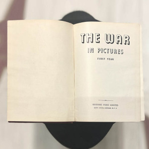 The book "The Second World War in photographs" in English, London, 1946