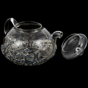 Teapot made of silver "Forget-me-nots"