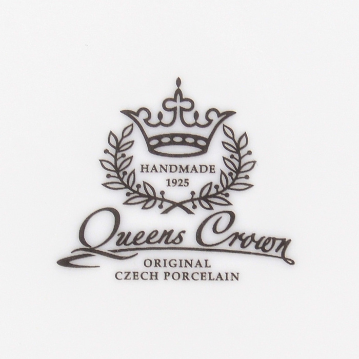 Конфетница на ножке "Queen's Crown. Золотая роза" квадратная