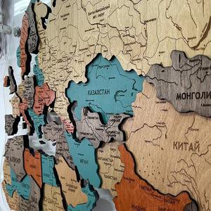 Карта мира, многоуровневая 3D "Oasis", на заказ